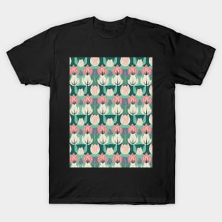 Tulips Flower Seamless Pattern V12 T-Shirt